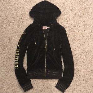 Juicy Couture black velvet jacket✨ size P